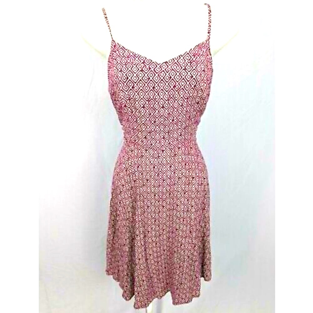 Old Navy women’s geometric print spaghetti straps A line mini dress